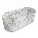 Marble bath in Calacatta White Marble - Image 3