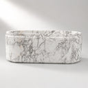 Marble bath in Calacatta White Marble - Image 7