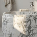 Marble bath in Calacatta White Marble - Image 6