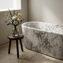 Marble tub in Calacatta White Marble - Image 5