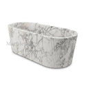 Marble tub in Calacatta White Marble - Image 2