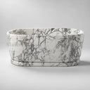 White marble bathtub in Calacatta White Marble - Image 6