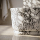 White marble bathtub in Calacatta White Marble - Image 3