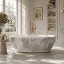 Calacatta Bathtub in Calacatta White Marble - Image 1