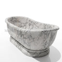 Natural stone bathtub in Calacatta White Marble - Image 3