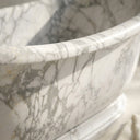 Natural stone bathtub in Calacatta White Marble - Image 6
