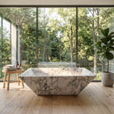 Stone bathtub in Calacatta White Marble - Image 1