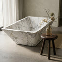 Stone bathtub in Calacatta White Marble - Image 5
