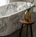 Freestanding marble tub in Calacatta White Marble - Image 6