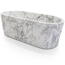 Freestanding marble tub in Calacatta White Marble - Image 2