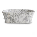 Stone freestanding tub in Calacatta White Marble - Image 2