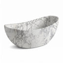 Natural stone bath in Calacatta White Marble - Image 3