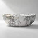 Natural stone bath in Calacatta White Marble - Image 4
