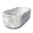 Marble bathtub in Calacatta White Marble - Image 3
