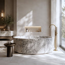 Marble bath in Calacatta White Marble - Image 1