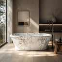 Marble tub in Calacatta White Marble - Image 1