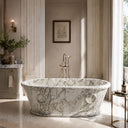 Marble tub in Calacatta White Marble - Image 3
