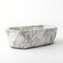 White marble bathtub in Calacatta White Marble - Image 3