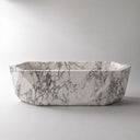 White marble bathtub in Calacatta White Marble - Image 4