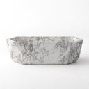 White marble bathtub in Calacatta White Marble - Image 2