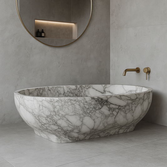 Calacatta Gold Luxury Tub Customization
