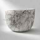 Natural stone bathtub in Calacatta White Marble - Image 3