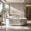 Stone bathtub in Calacatta White Marble - Image 3