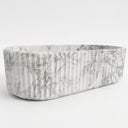 Freestanding marble tub in Calacatta White Marble - Image 3