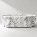 Freestanding marble tub in Calacatta White Marble - Image 6