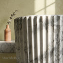 Freestanding marble tub in Calacatta White Marble - Image 4