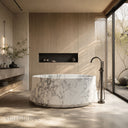 Natural stone bath in Calacatta White Marble - Image 1