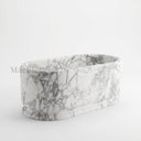 Marble bathtub in Calacatta White Marble - Image 3
