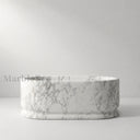 Marble bathtub in Calacatta White Marble - Image 2