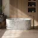 Marble bathtub in Calacatta White Marble - Image 1