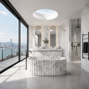 Marble bath in Calacatta White Marble - Image 3