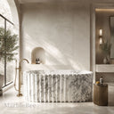 Marble bath in Calacatta White Marble - Image 1