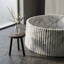 Marble tub in Calacatta White Marble - Image 5