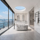 White marble bathtub in Calacatta White Marble - Image 5