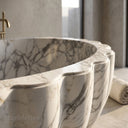 Calacatta Bathtub in Calacatta White Marble - Image 6