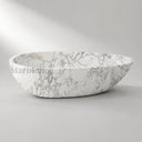 Natural stone bathtub in Calacatta White Marble - Image 5