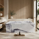 Freestanding marble tub in Milas Lilac - Image 1