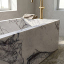 Freestanding marble tub in Milas Lilac - Image 4