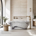 Marble tub in Milas Lilac - Image 1