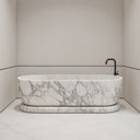 Luxury Italian white Marble Tub Modern Design