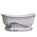 White marble bathtub in Milas Lilac - Image 2