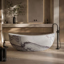 Natural stone bathtub in Milas Lilac - Image 1