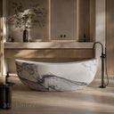 Natural stone bathtub in Milas Lilac - Image 1