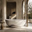 Freestanding marble tub in Milas Lilac - Image 1