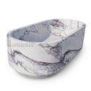 Stone freestanding tub in Milas Lilac - Image 3