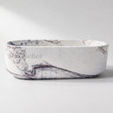 Stone freestanding tub in Milas Lilac - Image 6